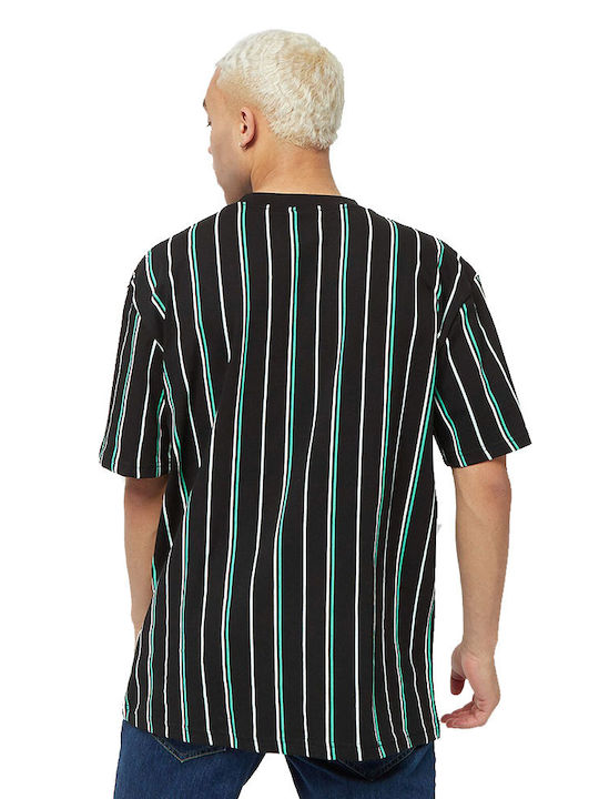 Fubu Ανδρικό T-shirt Μαύρο με Ρίγες