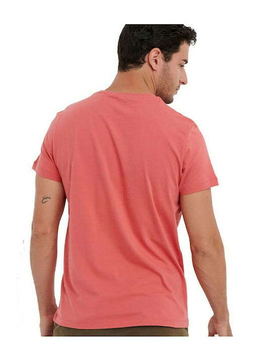 Garage Fifty5 Ανδρικό T-shirt Dusty Rose με Στάμπα