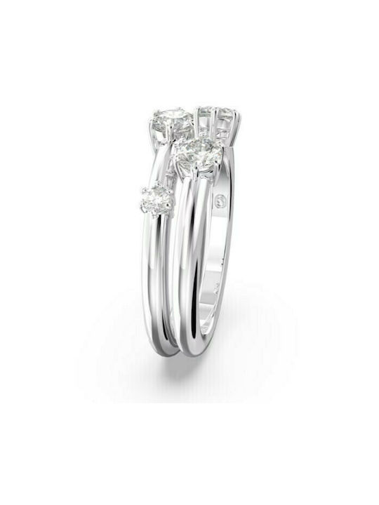Swarovski Constella Set Rings with Zircon made of Silver