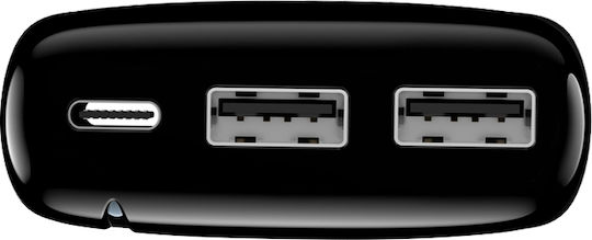 Forever TB-100L Power Bank 20000mAh mit 2 USB-A Anschlüssen Schwarz