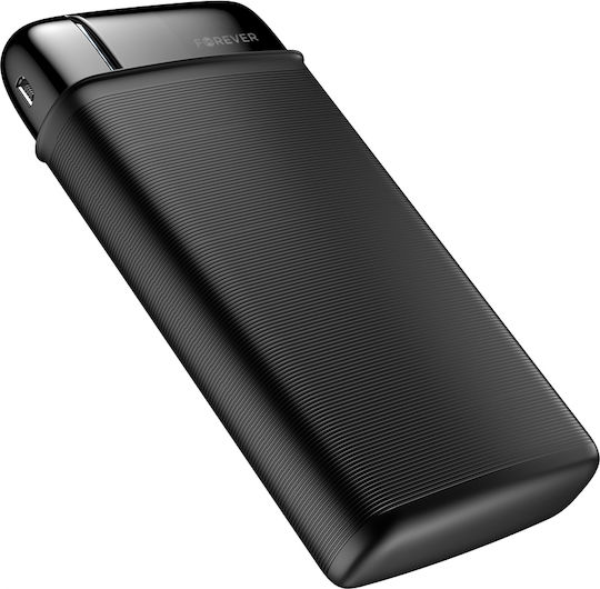 Forever TB-100L Power Bank 20000mAh mit 2 USB-A Anschlüssen Schwarz