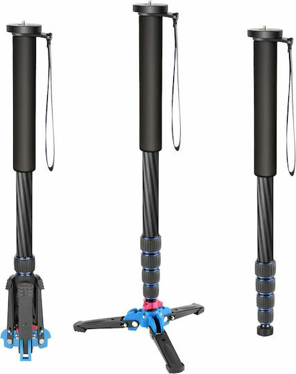 Neewer Extendable Camera Carbon Fiber Monopod with Foldable Tripod 10095109
