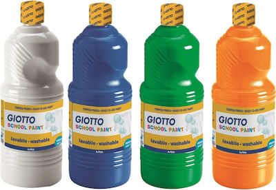 Giotto School Paint Tempera Colour Paint Bottle 1000ml Green