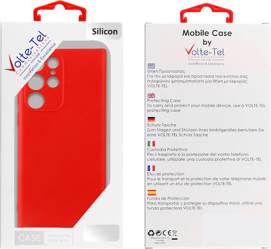 Volte-Tel Back Cover Silicone Red (Realme C31) 8316579