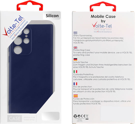 Volte-Tel Umschlag Rückseite Silikon Blau (Vivo V23)
