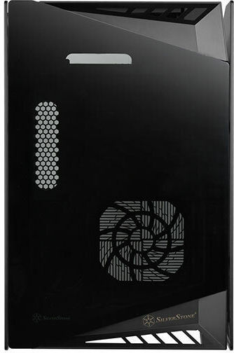 Silverstone LD03-AF Gaming Mini Tower Computer Case with Side Window Black
