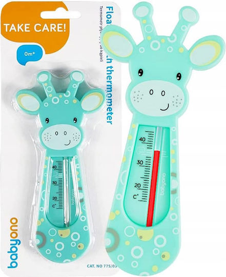 Babyono Analog Bath Thermometer Giraffe 0°C - 40°C Green