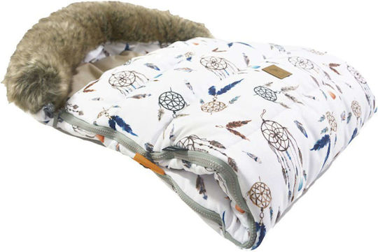 Lanila Sweet Dreams Stroller Footmuff with Velvet Lining 120x50cm Latte