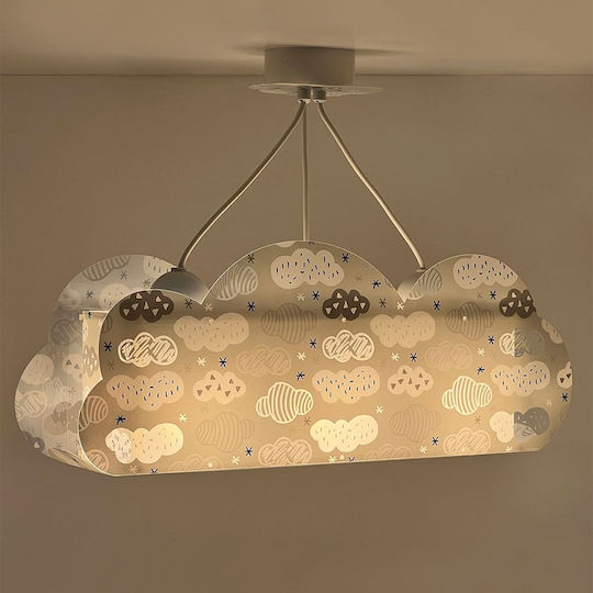 Ango Kronleuchter Kinderdeckenleuchte Deckenleuchte 240W mit Fassung E27 Gray 54x22cm