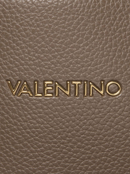 Valentino Bags Дерматинена Дамска Чанта Shopper За Рамо Зелен