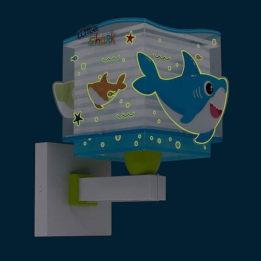 Ango Plastic Kids Wall Light Little Shark