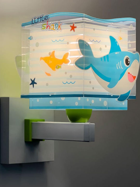 Ango Plastic Kids Wall Light Little Shark
