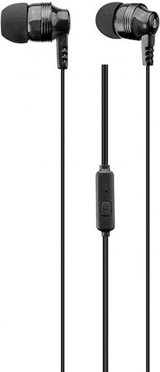 Yookie YK1190 Single Earbuds Handsfree with 3.5mm Connector Black