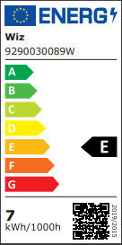 WiZ Smart Λάμπα LED 7W για Ντουί E27 και Σχήμα A60 Ρυθμιζόμενο Λευκό 806lm