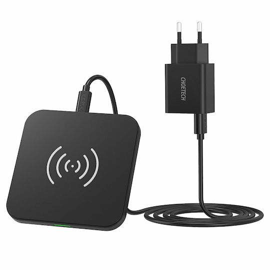Choetech Ασύρματος Φορτιστής (Qi Pad) και Καλώδιο micro USB 10W Μαύρος (T511-S-EU201ABBK)