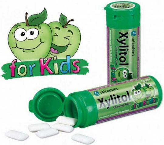 Miradent Xylitol Chewing Gum for Kids Chewing Gums for Dry Mouth 30 Pieces