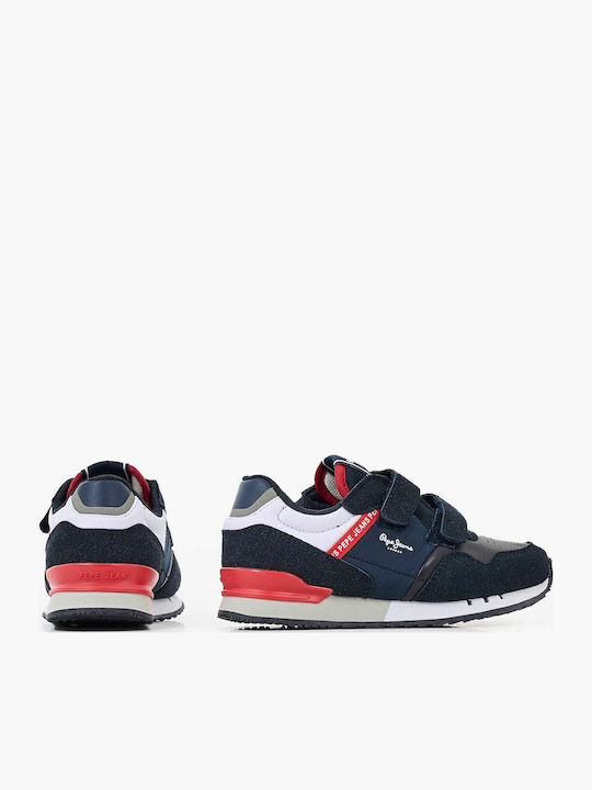 London One Παιδικά Sneakers με Σκρατς Μπλε