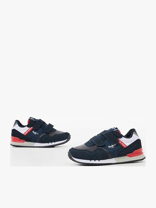 London One Παιδικά Sneakers με Σκρατς Μπλε