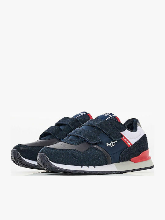London One Παιδικά Sneakers με Σκρατς Μπλε