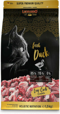 Leonardo Fresh Duck Low Carb Dry Food for Adult Cats with Duck 0.25kg