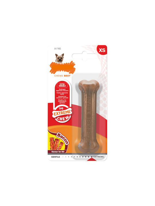 Nylabone Extreme Παιχνίδι Κόκκαλο Σκύλου Μασητικό με Γεύση Μπέικον XSmall