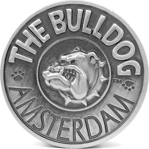 Moulin à Herbes Bulldog Amsterdam - 2 Pièces En Métal Argenté, Manuel, Pour Herbes Sèches King Size
