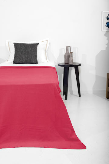 Family Enterprise Pique Single Blanket 170x250cm Fuchsia