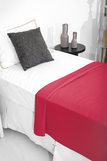 Family Enterprise Pique Single Blanket 170x250cm Fuchsia