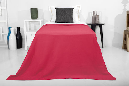 Family Enterprise Pique Single Blanket 170x250cm Fuchsia