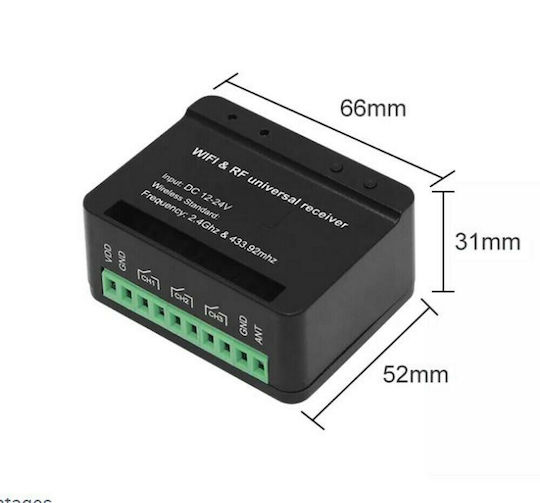 KAL Electronics Πίνακας Ελέγχου Γκαραζόπορτας 24V Wi-Fi