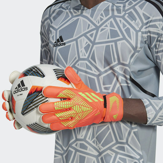 adidas Predator Edge Match Γάντια Τερματοφύλακα Ενηλίκων Κόκκινα