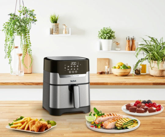 Tefal Easy Fry & Grill Digit Air Fryer 4.2lt Ασημί