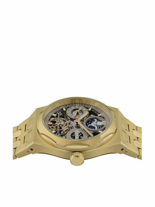 Ingersoll The Broadway Men's Watch 43mm Chronograph Automatic with Gold Metal Bracelet