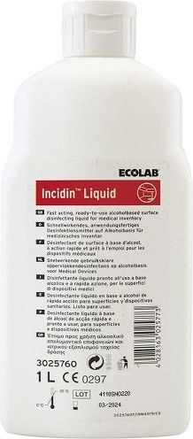 Ecolab Incidin Καθαριστικό Υγρό Γενικής Χρήσης με Απολυμαντική Δράση 1lt