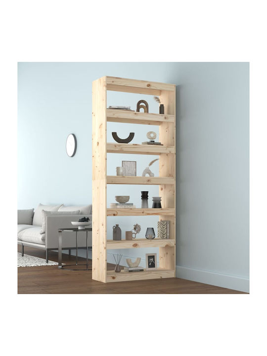 Beige Bookcase 80x30x199.5cm