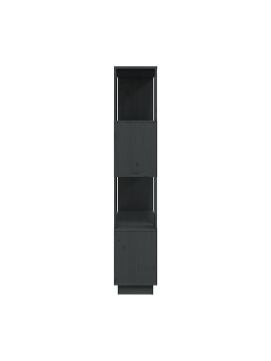 Bibliothek Grau 80x25x132cm