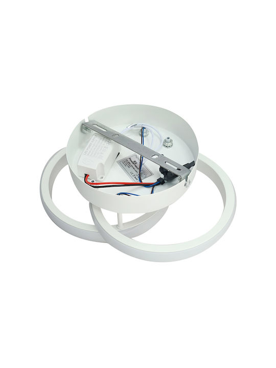 Powertech Deckenleuchte 24.5cm Weiß mit Integrierter LED
