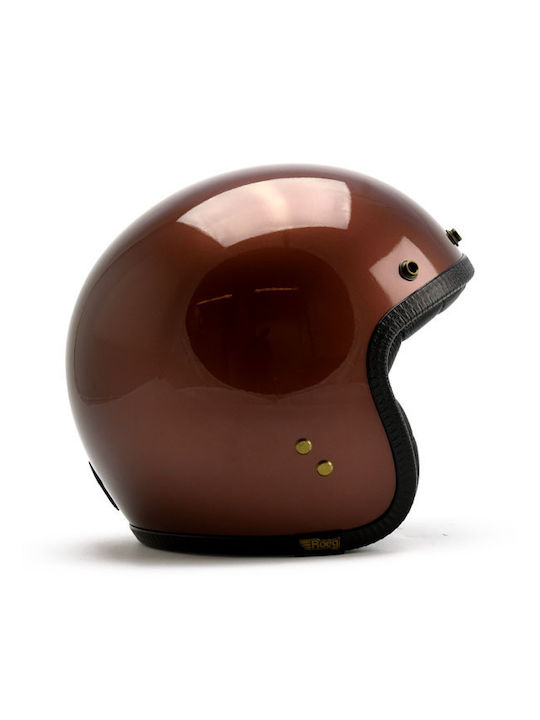 Roeg Jettson Dark Roast Каска За Мотор Джет ECE 22.05