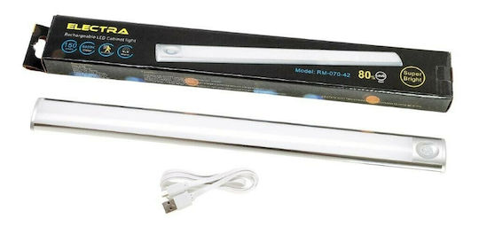 Electra Rechargeable LED Emergency Light Linear with Battery Powered and Motion Sensor 1pcs