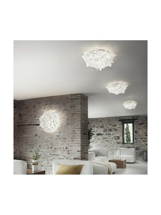 Slamp Veli Foliage Πλαφονιέρα Οροφής 75εκ. Λευκή με Ντουί E27