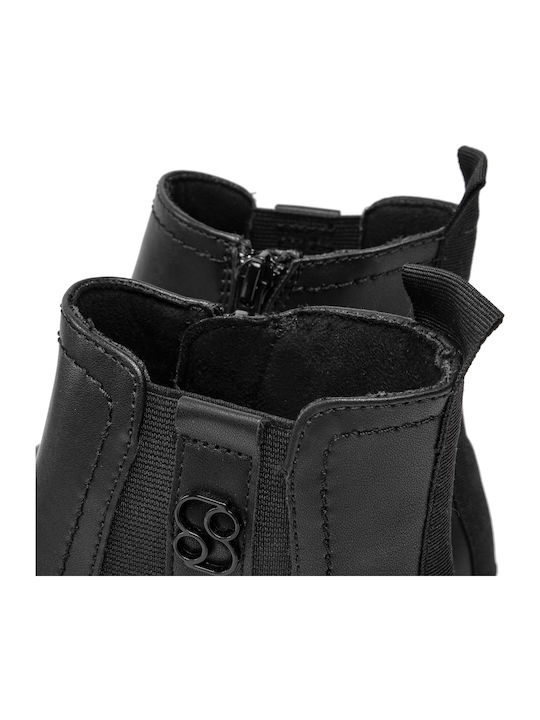 Women's Chelsea Boots with Medium Heel Black