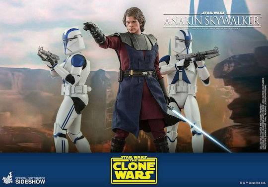 Hot Toys Star Wars Anakin Skywalker The Clone Wars Action Figure Height 31cm in Scale 1:6