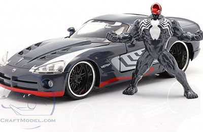 Jada Toys Marvel: Spiderman 2008 Dodge Viper Όχημα Ρέπλικα σε Κλίμακα 1:24
