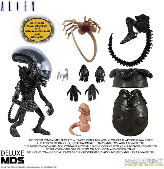 Mezco Toys Xenomorph Deluxe Action-Figur 18cm