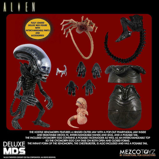 Mezco Toys Xenomorph Deluxe Action-Figur 18cm