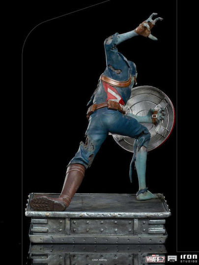 Iron Studios Marvel Captain America Zombie Ce-Ar Fi Dacă...? Figurină Înălțime 22cm Scară 1:10