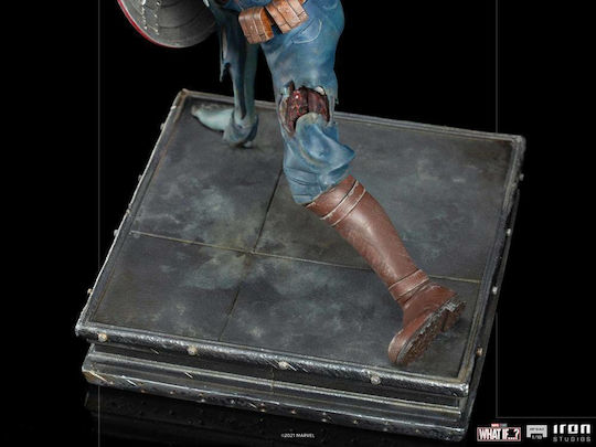 Iron Studios Marvel Captain America Zombie Ce-Ar Fi Dacă...? Figurină Înălțime 22cm Scară 1:10