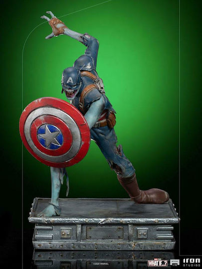 Iron Studios Marvel Captain America Zombie Ce-Ar Fi Dacă...? Figurină Înălțime 22cm Scară 1:10