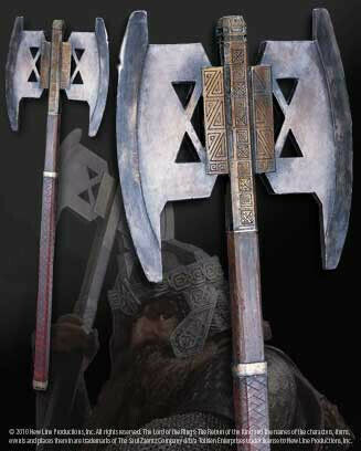 The Noble Collection Lord of the Rings: The Gimli Axe Όπλο Ρέπλικα μήκους 86εκ. σε Κλίμακα 1:1