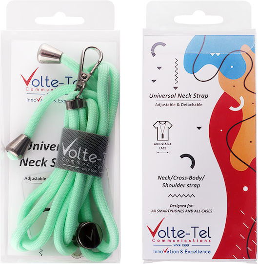 Volte-Tel Neck Strap Λουράκι Λαιμού για Κινητά Τιρκουάζ